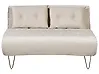 Sofá cama 2 plazas VESTFOLD Terciopelo Beige
