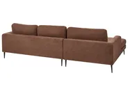 Corner Sofa 3 Seater FLAM Boucle Brown Right Hand_1034025