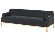 Sofa 3 Seater SOSJO Fabric Black_940867