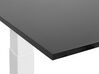 Elektromosan Állítható Magasságú Fehér és Fekete Íróasztal 160 x 72 cm DESTIN II_787908