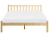 Wooden EU Double Size Bed Light FLORAC_918223