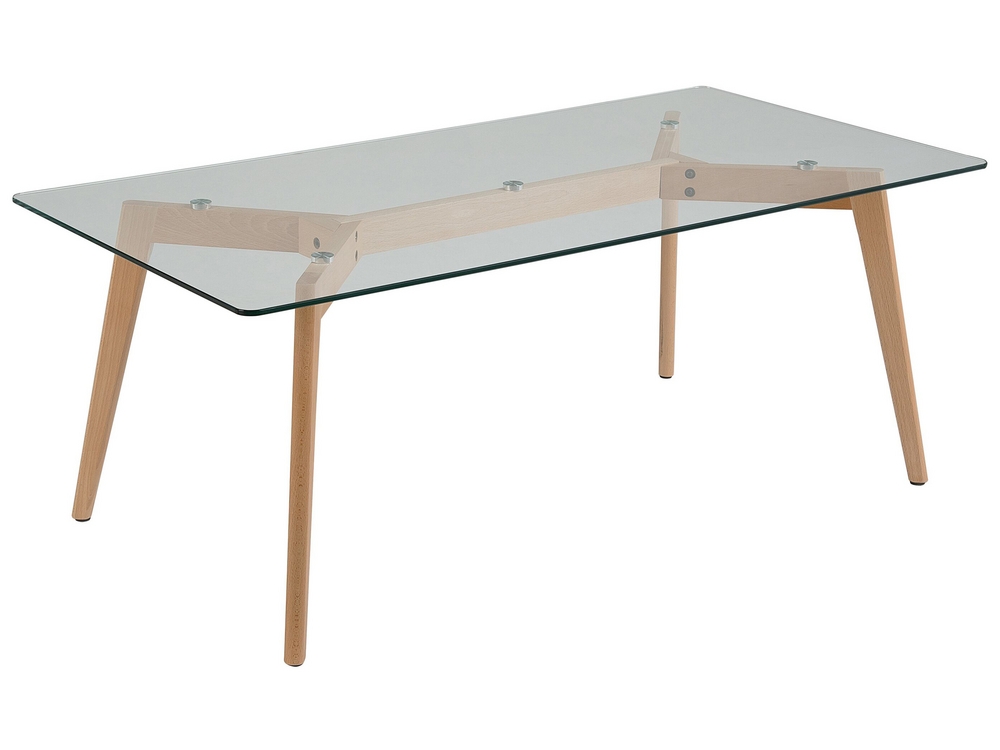 Glass Top Coffee Table HUDSON Beliani.cz