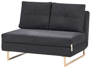 Set da salotto 6 posti JERSLEV Tessuto Nero_1013842