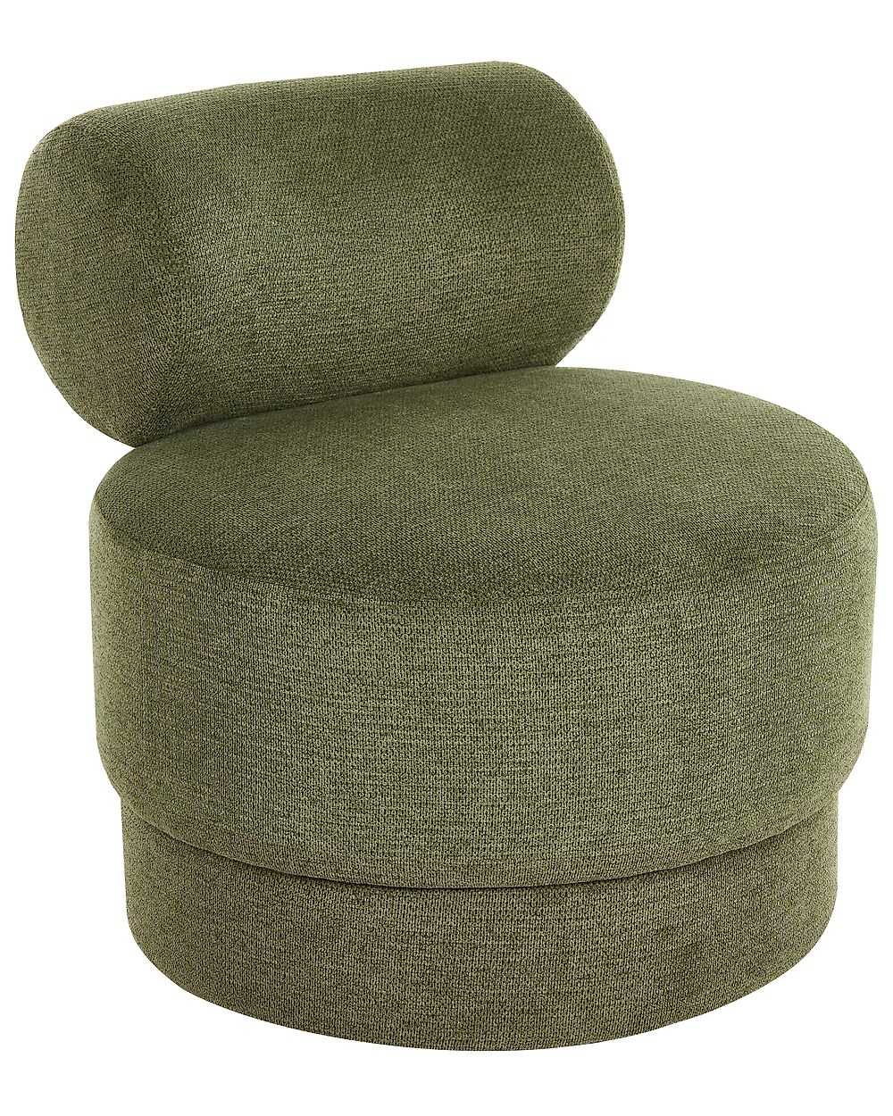 Swivel Armchair KARVIA  Fabric Green