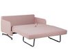 Rózsaszín kárpitozott kanapéágy BELFAST_798382