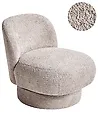Swivel Armchair AYLO Boucle Taupe