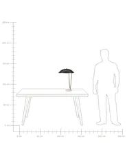 Lampada da tavolo DANTO Metallo Nero_866965