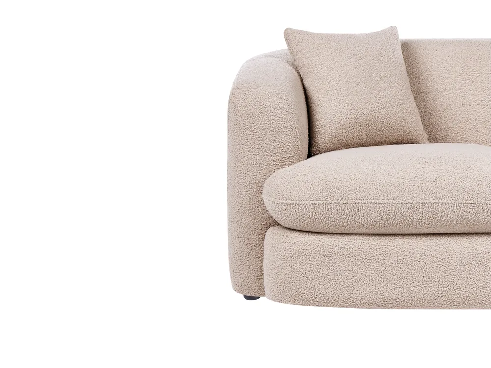 Divano 2 posti HUSBY Bouclé Beige_1057425