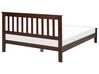 Dřevěná postel 140 x 200 cm tmavé dřevo MAYENNE_876596