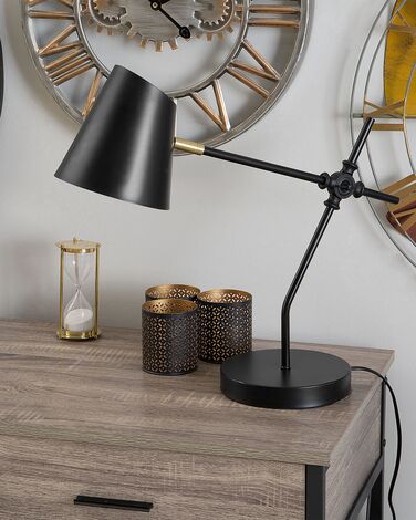Metal Desk Lamp Black HORTON 