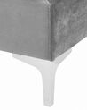 Module angle en velours gris pour canapé EVJA_789399