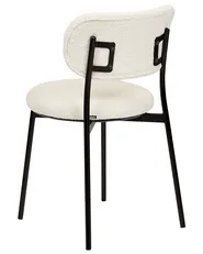 Set of 2 Dining Chairs CASEY Boucle Off-White_887271