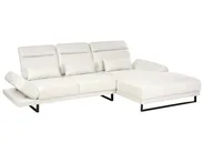 Corner Sofa 4 Seater IKAST Fabric Off-White Left Hand_961833