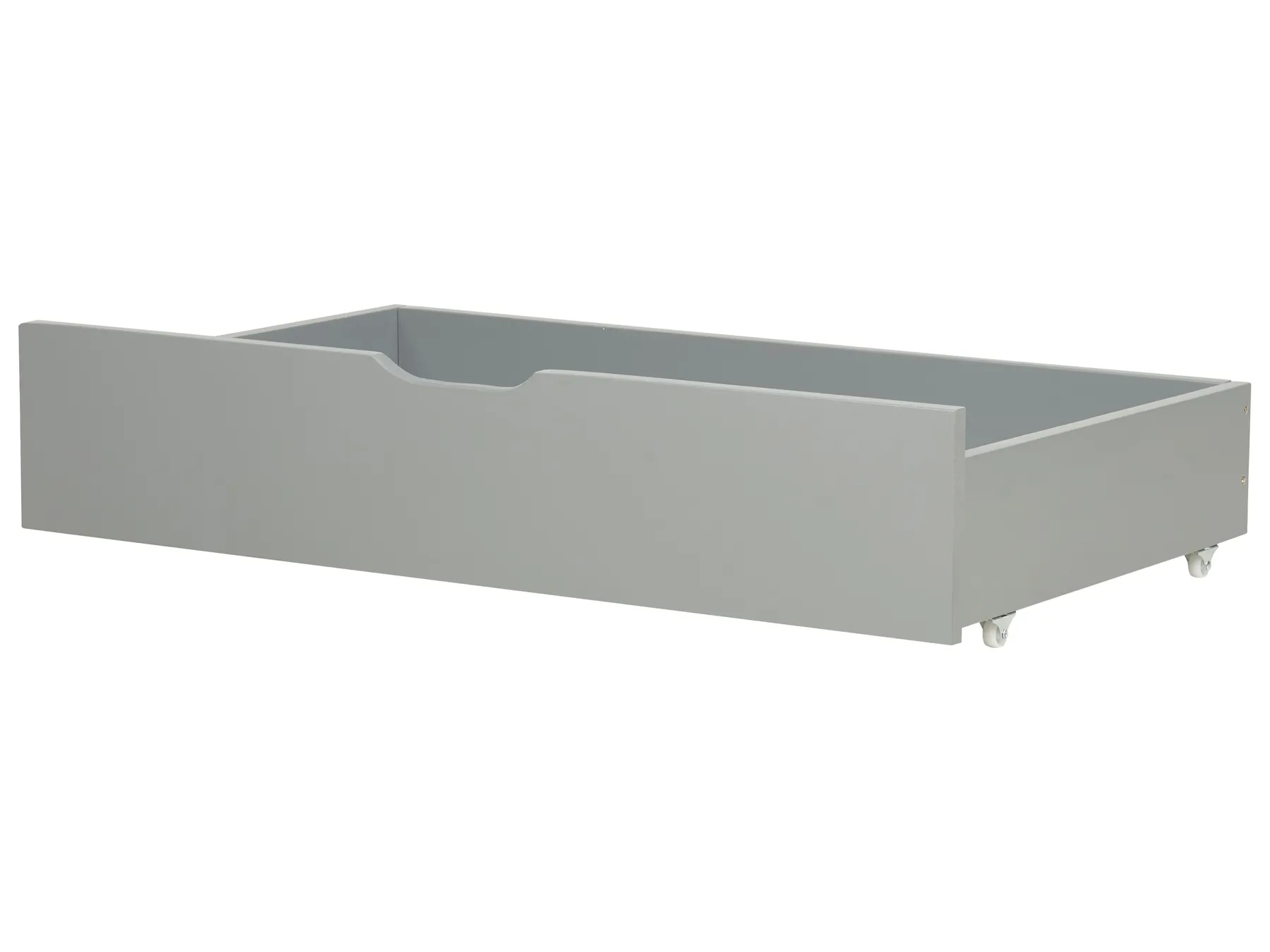 Set di 2 cassetti contenitori per letto Legno di pino RUMILLY Grigio_925857