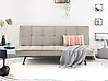 Sofa Bed 2 Seater HASLE Fabric Taupe