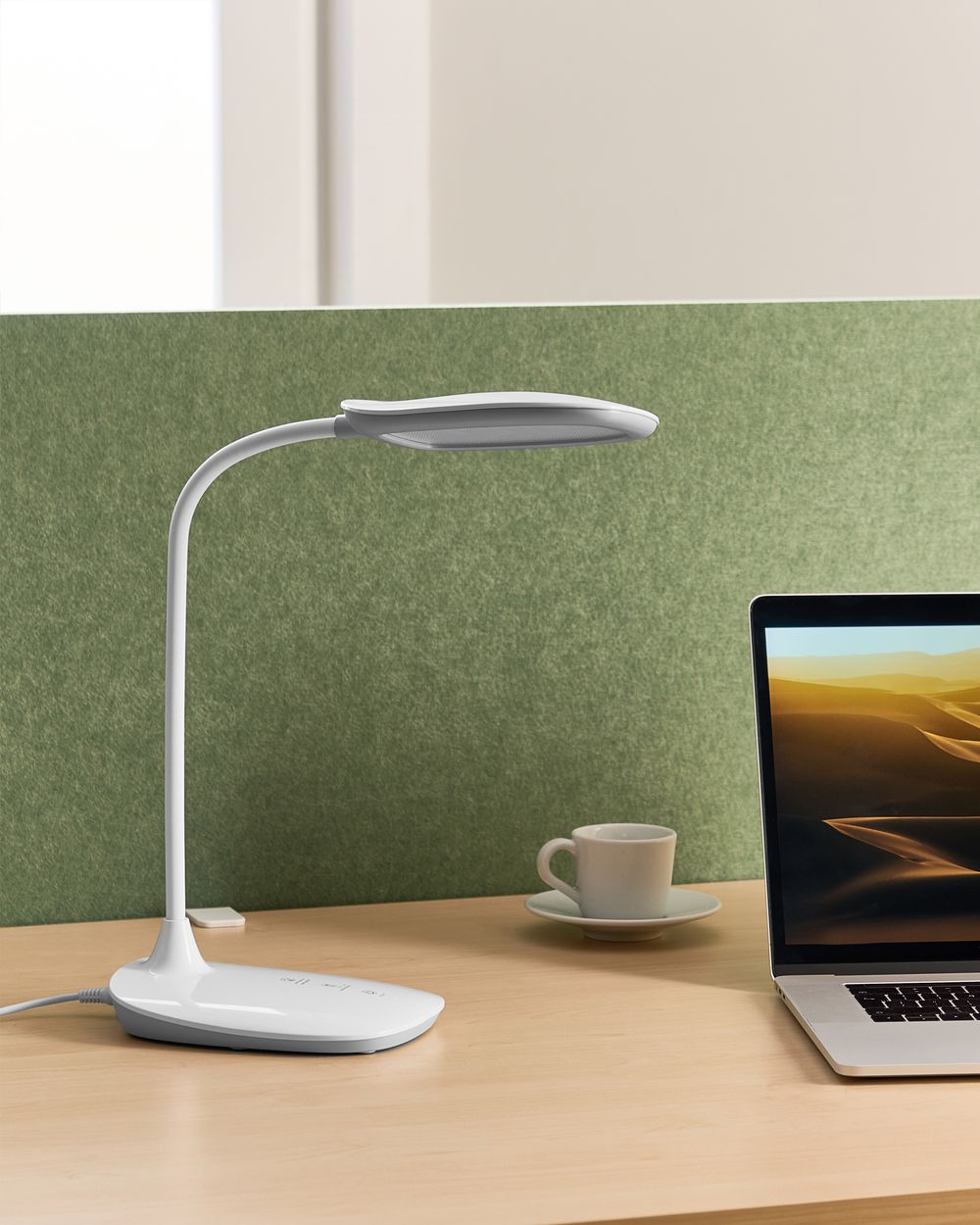 Lámpara LED de escritorio HYDRA con regulador de intensidad Blanco