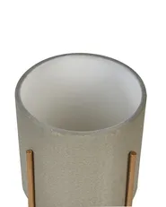 Donica na nóżkach HYBRIDUM 33 cm Metal Szary_923566