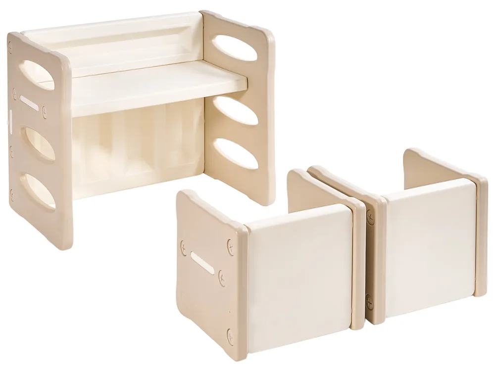 Kids Table with Chairs BULLOO Beige_1124231