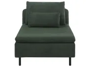 Modular U-Shape Sofa 4 Seater EGERIS Corduroy Dark Green_1067227