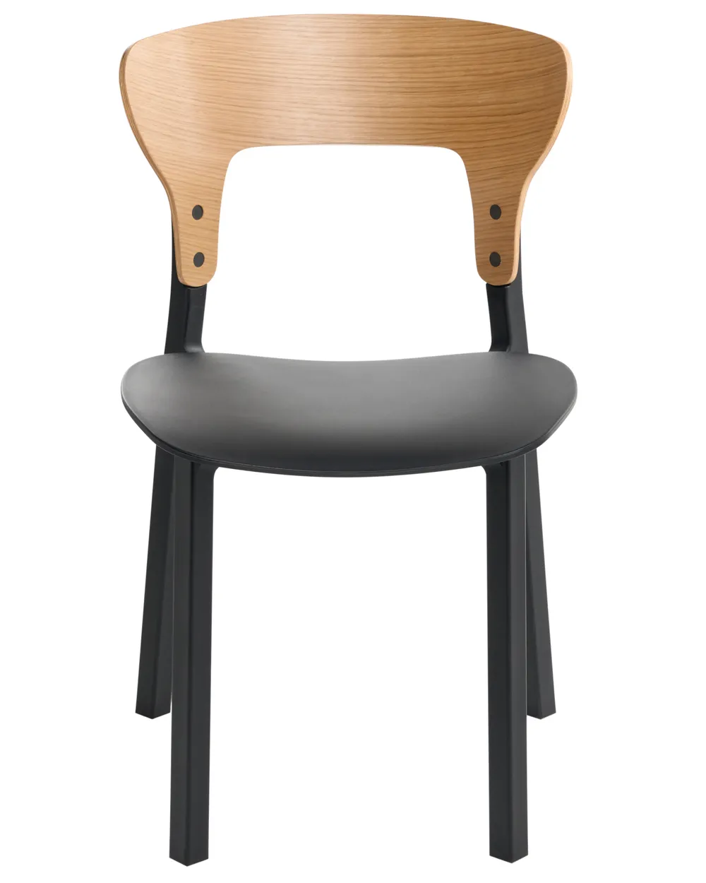 Set di 2 sedie da pranzo WALDEN Nero_1077814