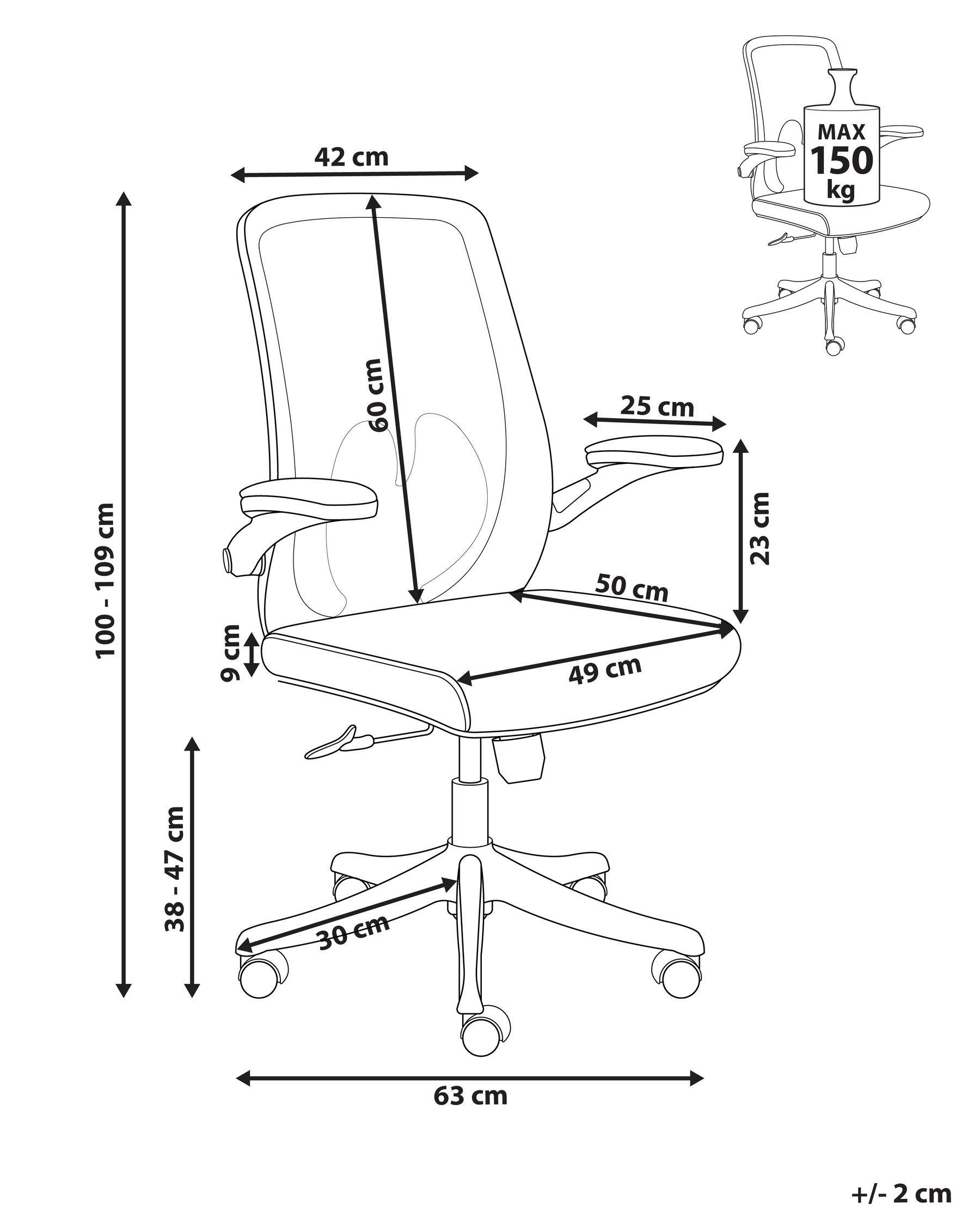 Office Chair OVERLORD Beige_1052177