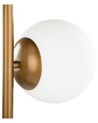 Stehlampe Metall gold 153 cm 3-flammig Kugelform WADI_762029