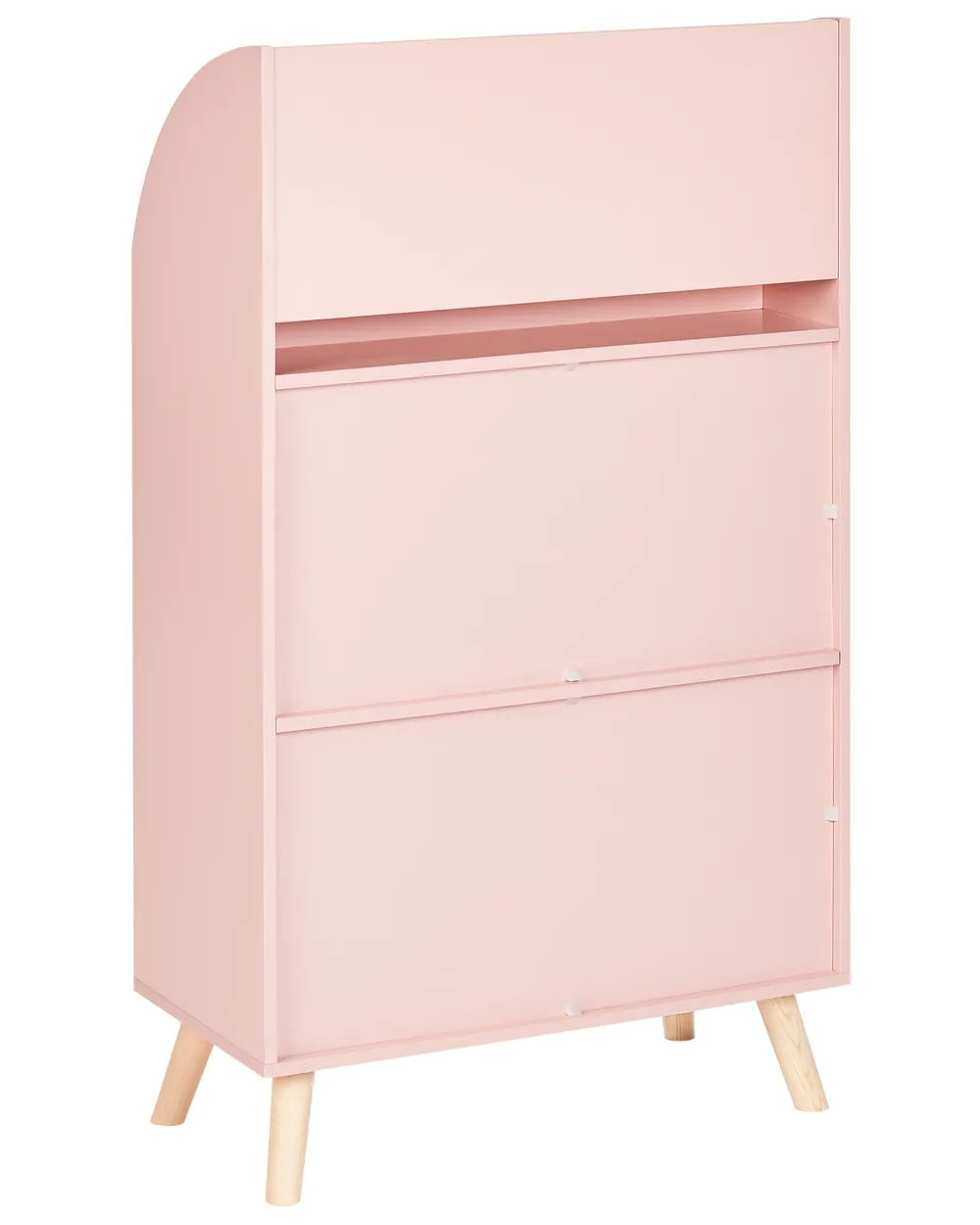 Libreria a 3 ripiani LILOET 102 cm Rosa pastello_950045