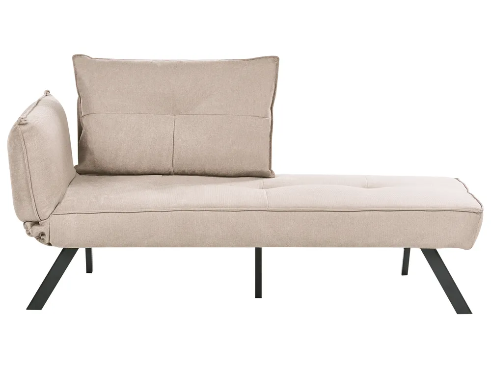 Left-Hand Chaise Longue ROCAMADOUR Fabric Taupe_1029209
