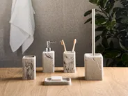 5-Piece Bathroom Accessories Set VILCANOTA Beige Marble_996832
