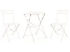 Bistro Set FIORI Metal Off-White