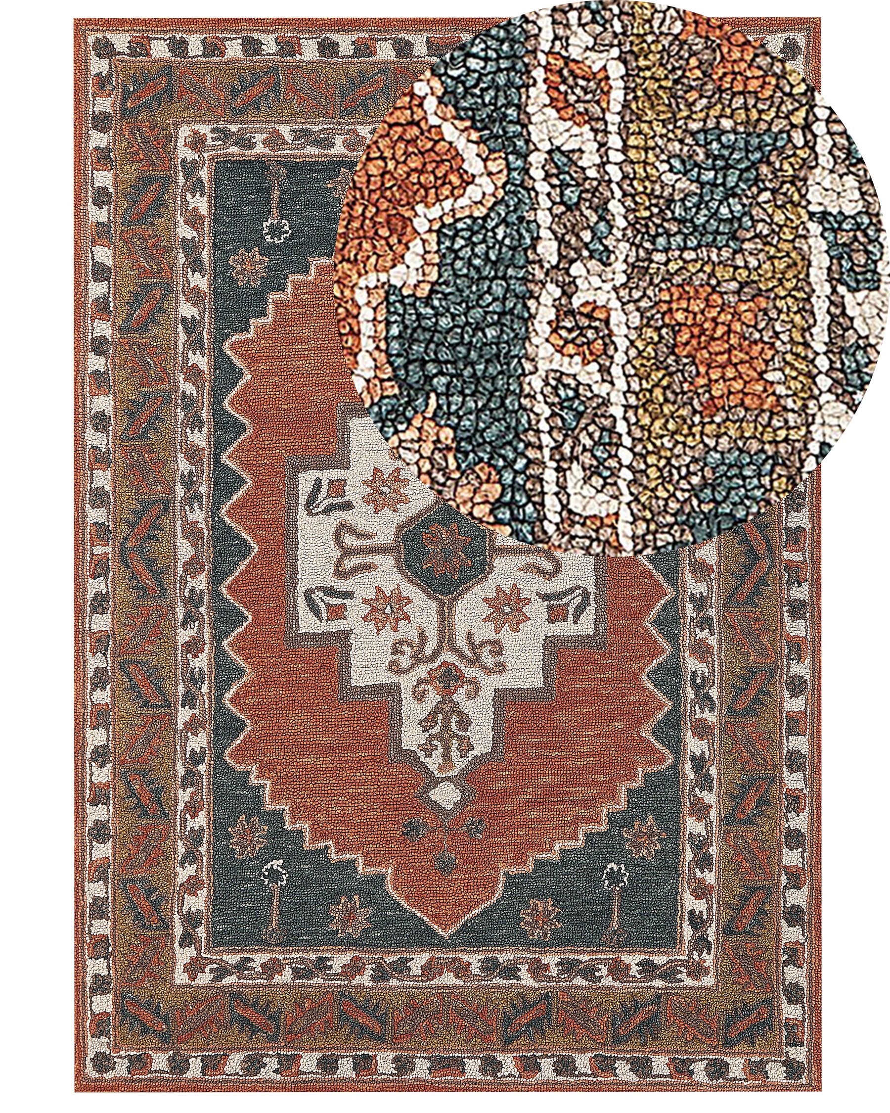 Vloerkleed wol meerkleurig 160 x 230 cm GELINKAYA_836901
