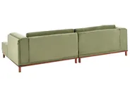 Corner Sofa 4 Seater VENG Corduroy Green Left Hand_994977