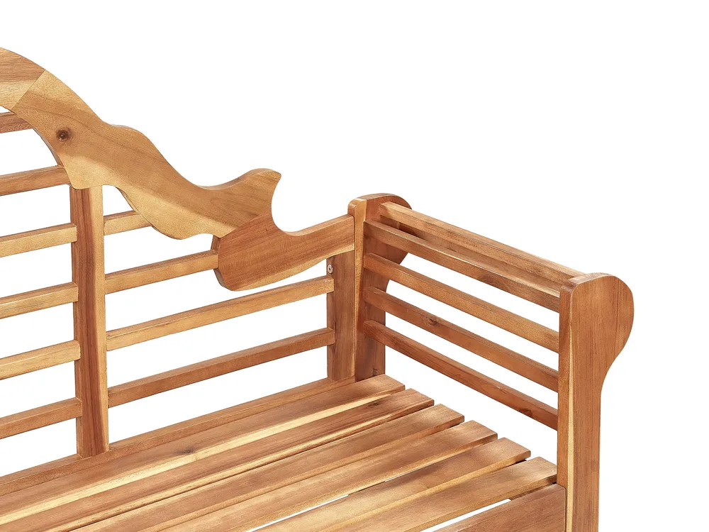 Garden Bench with Cushion MARLBORO 180 cm Acacia Wood Blue_1153743