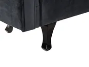 Right-Hand Chaise Longue LATTES II with Cushion Velvet Black_947547