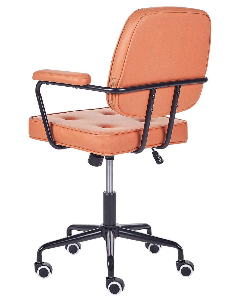 Desk Chair Faux Leather Orange PAWNEE Beliani.cz
