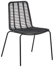Set di 2 sedie da pranzo TAOS Rattan Nero_1072165