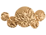 Dekoracja ścienna CALRY Metal 43 cm Złoty_1044328