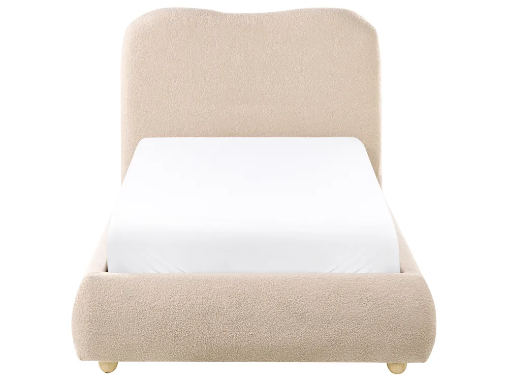 Ottoman Bed BLAGNAC Boucle Beige 90 x 200 cm (EU Single)_1026270