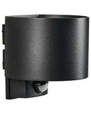 Set of 2 Outdoor LED Wall Lights MORAY with Motion Sensor Black_1102902