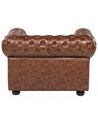 Leather Armchair Golden Brown CHESTERFIELD_537732