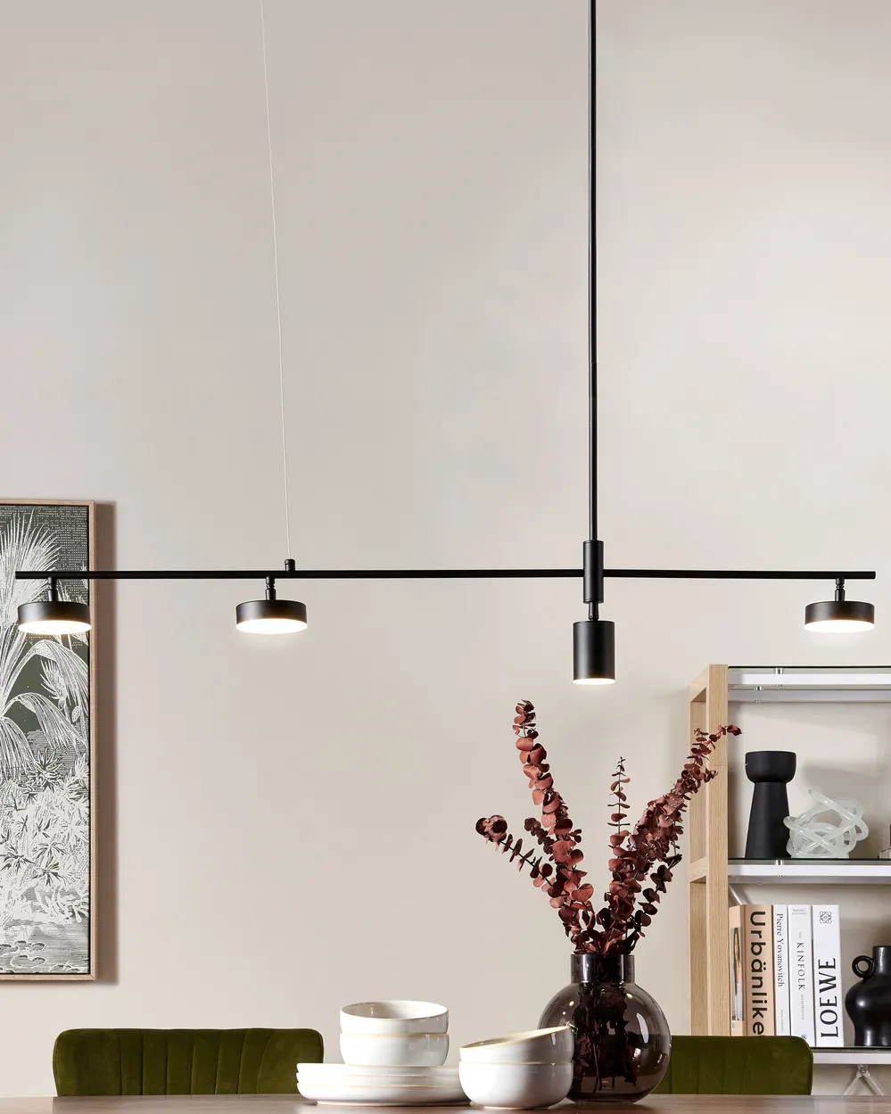 Lampa wisząca LED FOYLE Metal Czarny