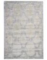 Tappeto viscosa beige e grigio 160 x 230 cm GWANI_904752