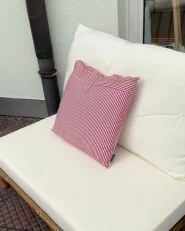 Set of 2 Decorative Cushions MALNI 19 x 19 cm Boucle Off-White Solid_1005592