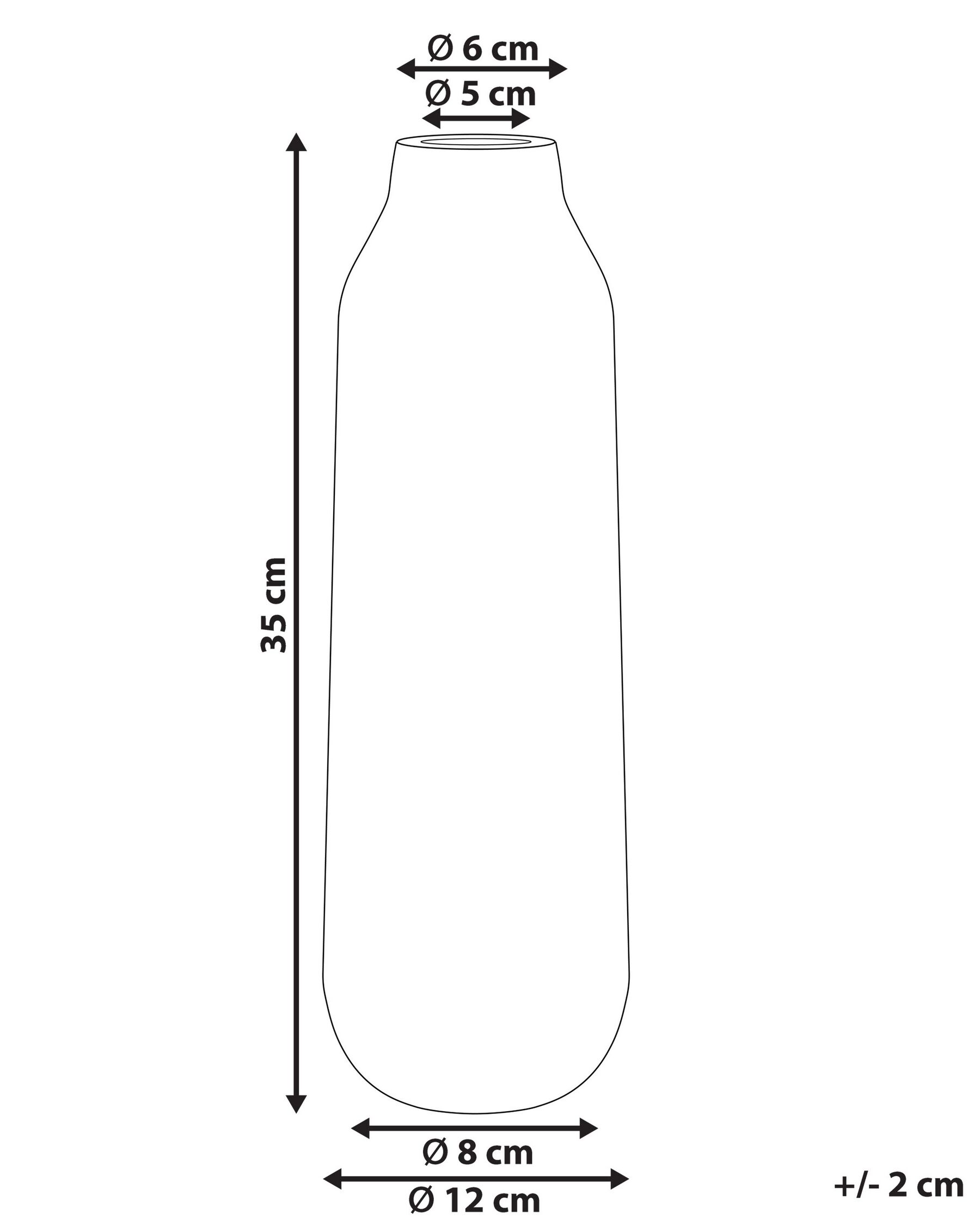 Wazon na kwiaty MULAI 35 cm Kamionka Biały_810763