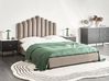 Waterbed Velvet VINCENNES 140 x 200 cm (EU Double) Taupe