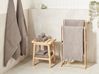 Lot de 9 serviettes de bain en coton taupe AREORA_935963