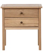 Comodino 2 cassetti SALTON Legno di sassofrasso Marrone_941481