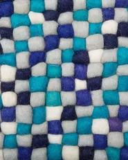 Rug AMDO Navy Blue 160 x 230 cm Wool_718666