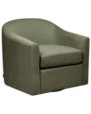 Swivel Armchair MAGNOR Fabric Dark Green_966246