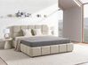 Ottoman Bed NOYON Fabric Taupe 180 x 200 cm (EU Super King)